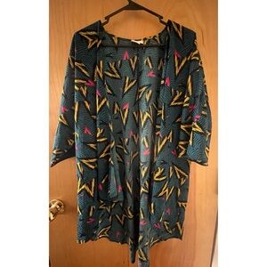 Colorful Geometric Patterned Kimono